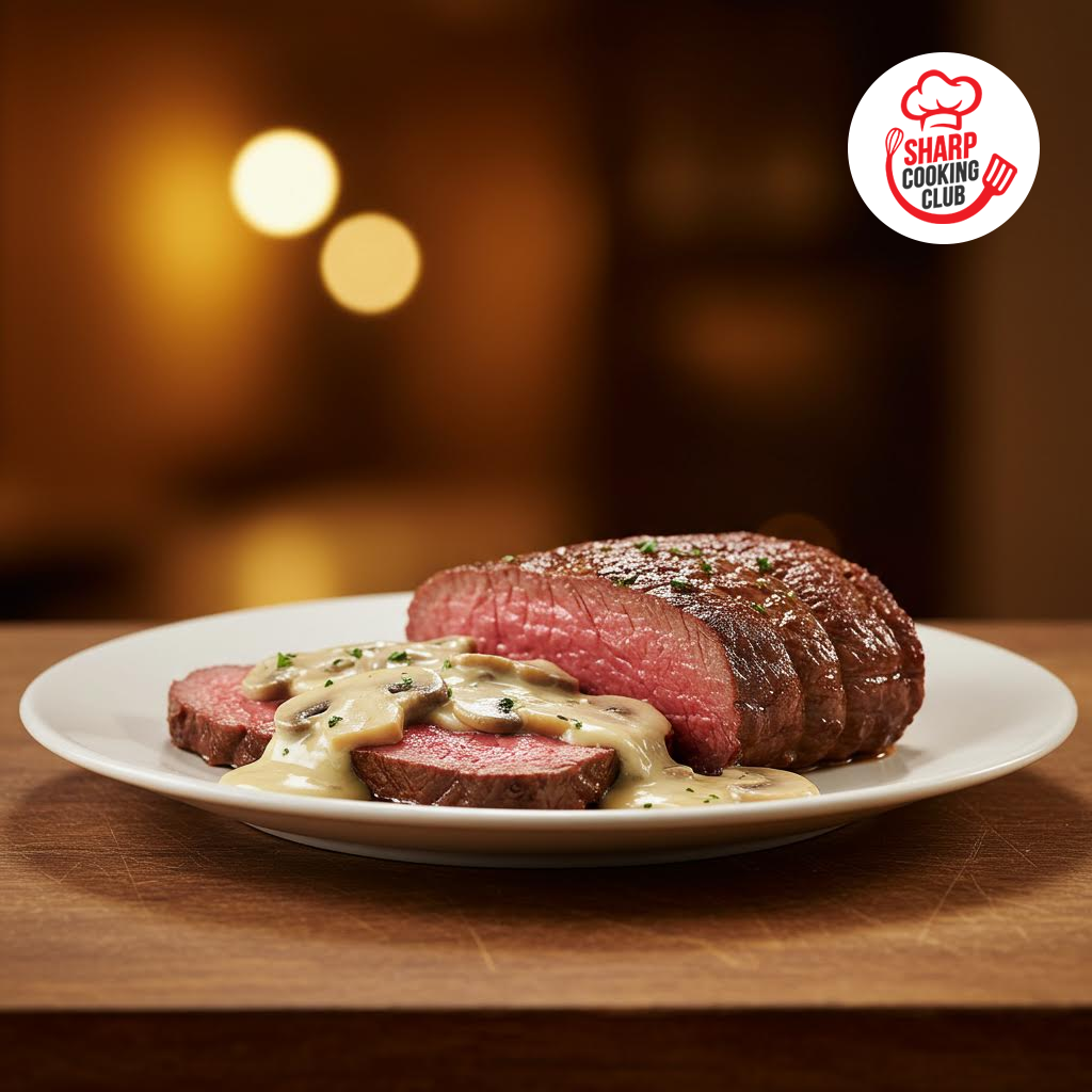 Roast Beef with Mushroom Sauce