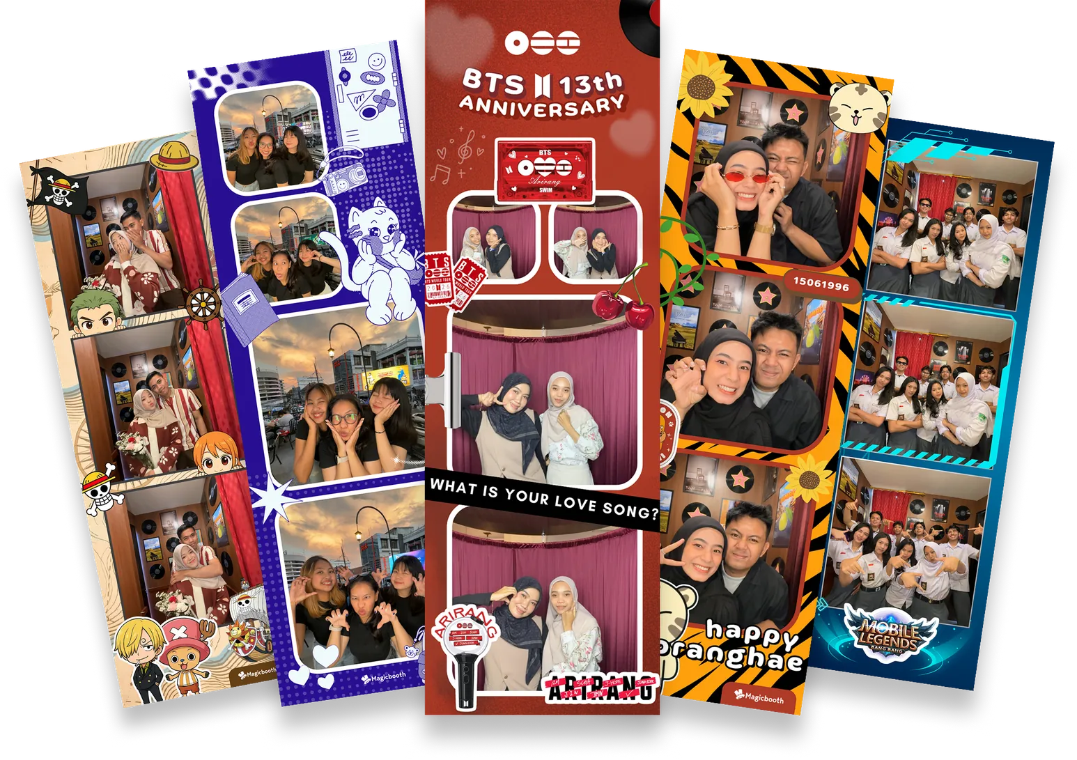 Contoh frame photobooth komunitas di Magicbooth