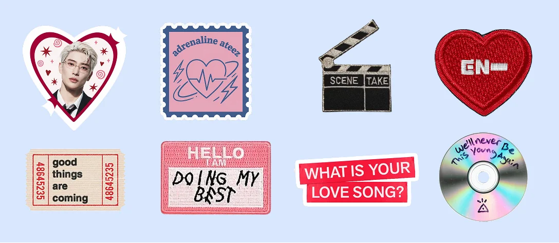 Contoh stiker komunitas untuk frame Magicbooth