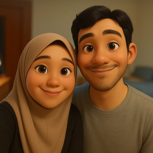 Example 1: Ubah Selfie Jadi Ilustrasi 3D (After)