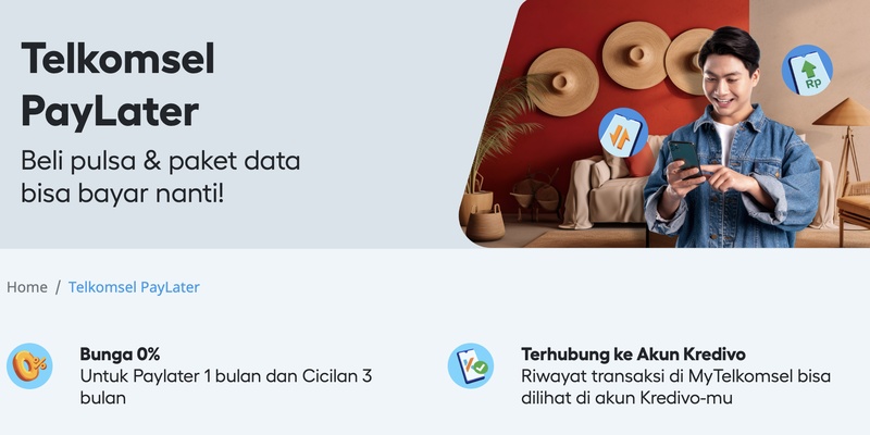 Telkomsel Paylater campaign visual